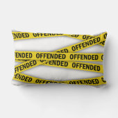 Coussin Rectangle Je suis offensé que la police ne croise pas (Verso)