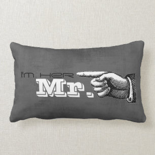 Coussin Rectangle Je suis son ensemble de cadeau de mariage de