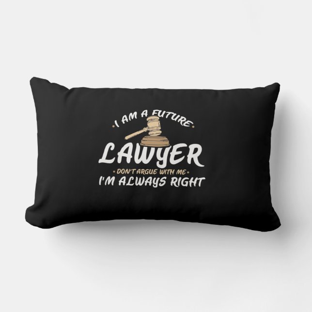 Coussin Rectangle Je Suis Un Avocat Du Futur (Recto)