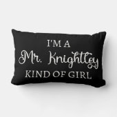 Coussin Rectangle Je suis une fille comme Mr Knightley (Verso)