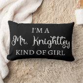 Coussin Rectangle Je suis une fille comme Mr Knightley (Couverture)