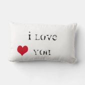 Coussin Rectangle Je t'aime (Verso)