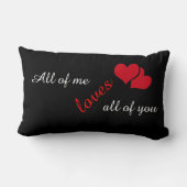 Coussin Rectangle Je vous aime tous (Verso)