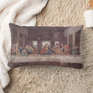Coussin Rectangle Jésus "Yeshua" La Dernière Cène, Léonard de Vinci