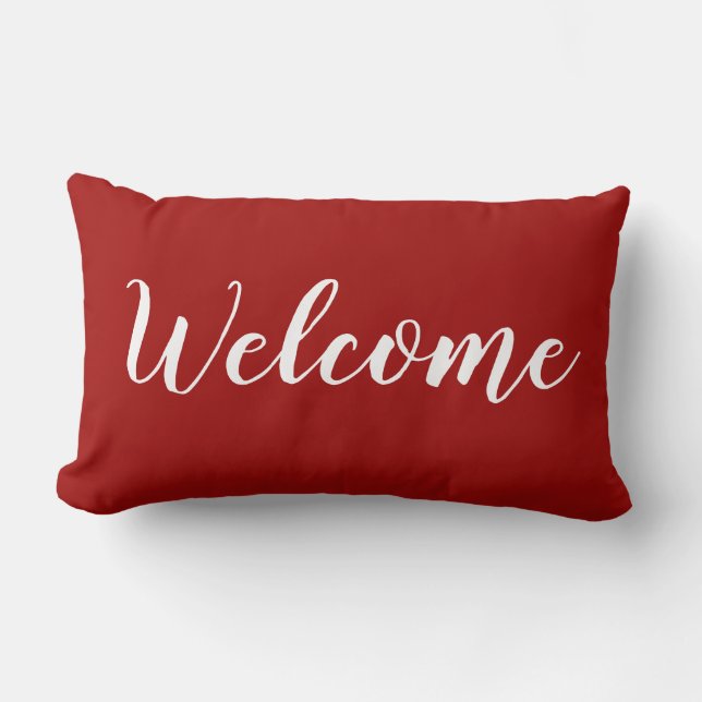 Coussin Rectangle JET CHIC PILLOW_ " accueil " (Recto)