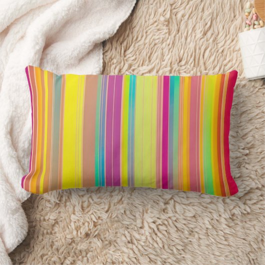 Coussin Rectangle Jeter Bande D'Oreiller Colorée (Couverture)
