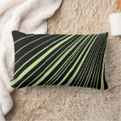 Coussin Rectangle Jeter Bande d'oreiller verte Noir (Couverture)