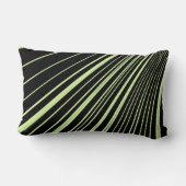 Coussin Rectangle Jeter Bande d'oreiller verte Noir (Verso)