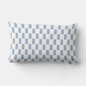Coussin Rectangle Jeter Carré d'oreiller bleu blanc (Verso)
