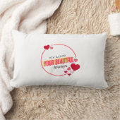Coussin Rectangle Jeter l'oreiller avec un design d'amour élégant (Couverture)