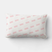Coussin Rectangle Jeter l'oreiller rose et blanc Carré (Verso)