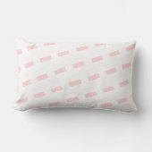 Coussin Rectangle Jeter l'oreiller rose et blanc Carré (Recto)