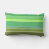 Coussin Rectangle Jeter l'oreiller vert bande (Verso)