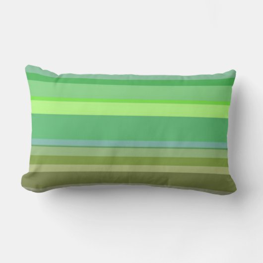 Coussin Rectangle Jeter l'oreiller vert bande (Recto)