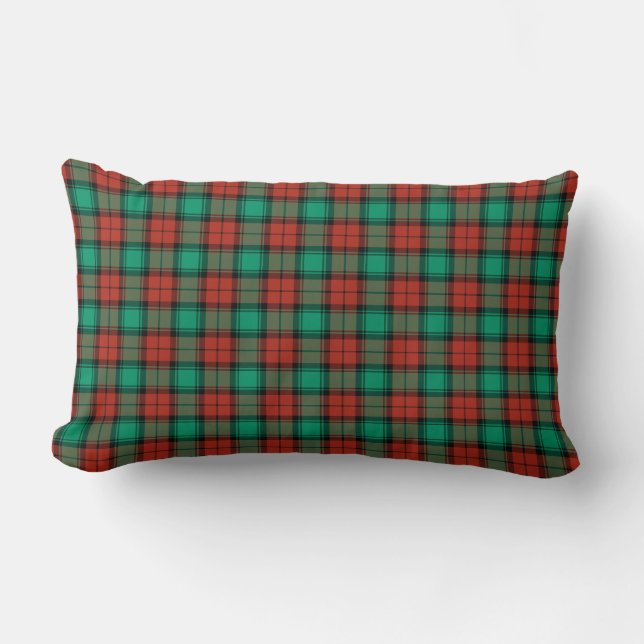 Coussin Rectangle Jeu de Noël traditionnel rouge et vert (Recto)