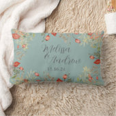 Coussin Rectangle Jeune mariée botanique automnale (Couverture)