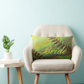 Coussin Rectangle Jeune mariée perlée de thème de mariage du (Chaise)