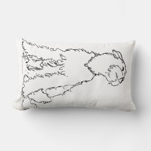 Coussin Rectangle Joie d'Airedale, Welsh ou Lakeland Terrier
