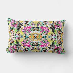Coussin Rectangle Joli coloré abstrait floral