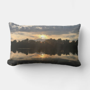 Coussin Rectangle joli coucher de soleil sur le lac TENNESSEE aux ac