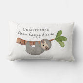 Coussin Rectangle Joli Dream Joy Dreams Enfants Sloth Monogramme (Recto)