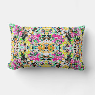 Coussin Rectangle Joli floral abstrait coloré