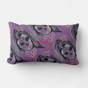 Coussin Rectangle Joli masque Carnival femme crâne Thunder_Cove