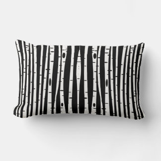 Coussin Rectangle Joli motif noir blanc
