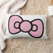 Coussin Rectangle Joli nœud papillon rose fantaisiste  (Couverture)