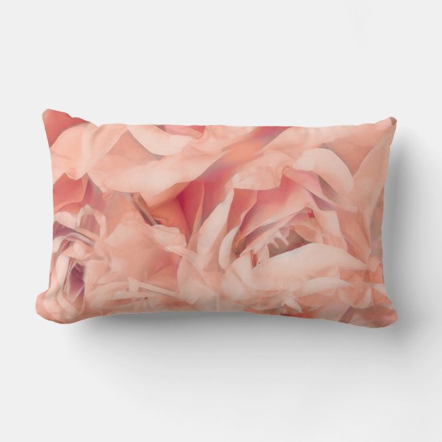 Coussin Rectangle joli rose rose pétale art floral (Recto)