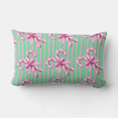 Coussin Rectangle Joli Vert violet rose Sucre de canne Noël (Verso)