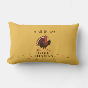Coussin Rectangle Jolie Citation de Thanksgiving Heureux Remerciemen