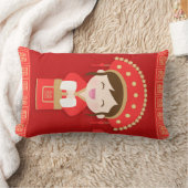 Coussin Rectangle Jolie Décoration de Mariage de Mariée Traditionnel (Couverture)
