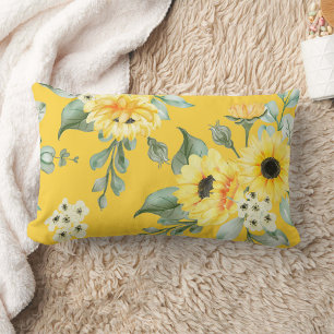 Coussin Rectangle Jolie décoration fleurie qui attire l'attention