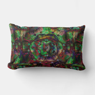 Coussin Rectangle Jolie flambée de fleurs Abstraite