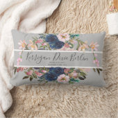 Coussin Rectangle Jolie florale sur mesure Date de naissance Nom de  (Couverture)