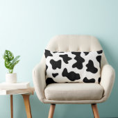 Coussin Rectangle jolie impression de vache laitière de ferme noir e (Chaise)