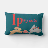 Coussin Rectangle Jouer mignon (Verso)