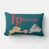 Coussin Rectangle Jouer mignon (Recto)