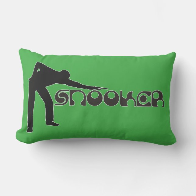 Coussin Rectangle JOUER SNOOKER police moderne + vos idées (Recto)