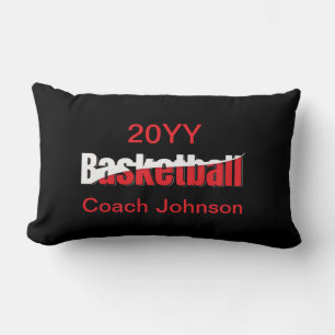 Coussin Rectangle Joueur de basket-ball Abstrait Swish - Word Art