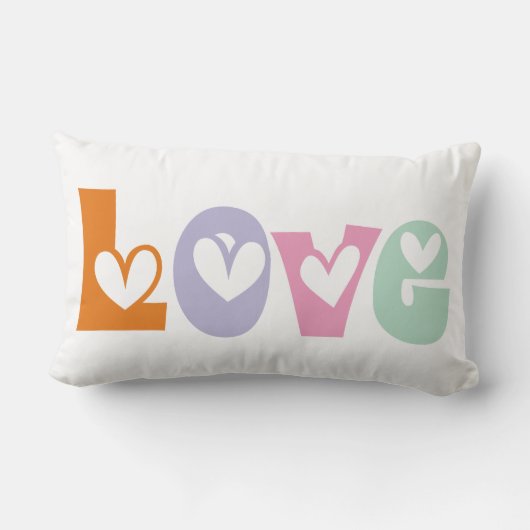 Coussin Rectangle Jour des Valentines (Verso)