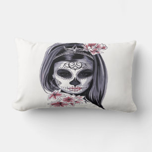 Coussin Rectangle Jour du crâne de sucre des morts Día de Muertos