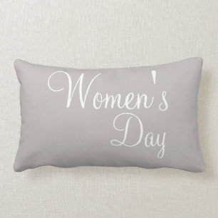 Coussin Rectangle Journée internationale des femmes moderne mignonne