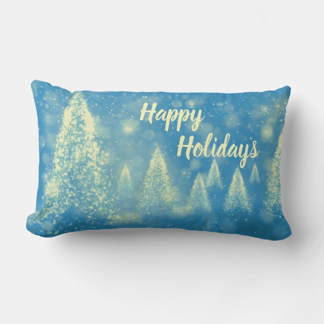 Coussin Rectangle Joyeuses fêtes de Noël (Recto)