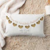 Coussin Rectangle Joyeux 5e anniversaire Mariage, boisé (Couverture)