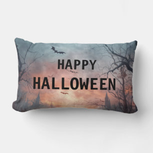 Coussin Rectangle Joyeux Halloween Burlap Throw