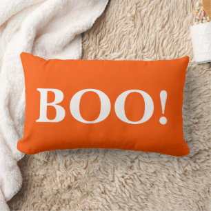 Coussin Rectangle Joyeux Halloween Orange Boo!