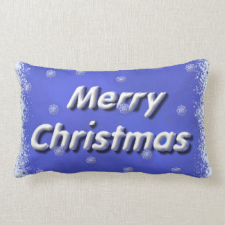 Coussin Rectangle Joyeux Noël 3D givré