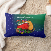 Coussin Rectangle Joyeux Noël avec Rat Prince (Couverture)